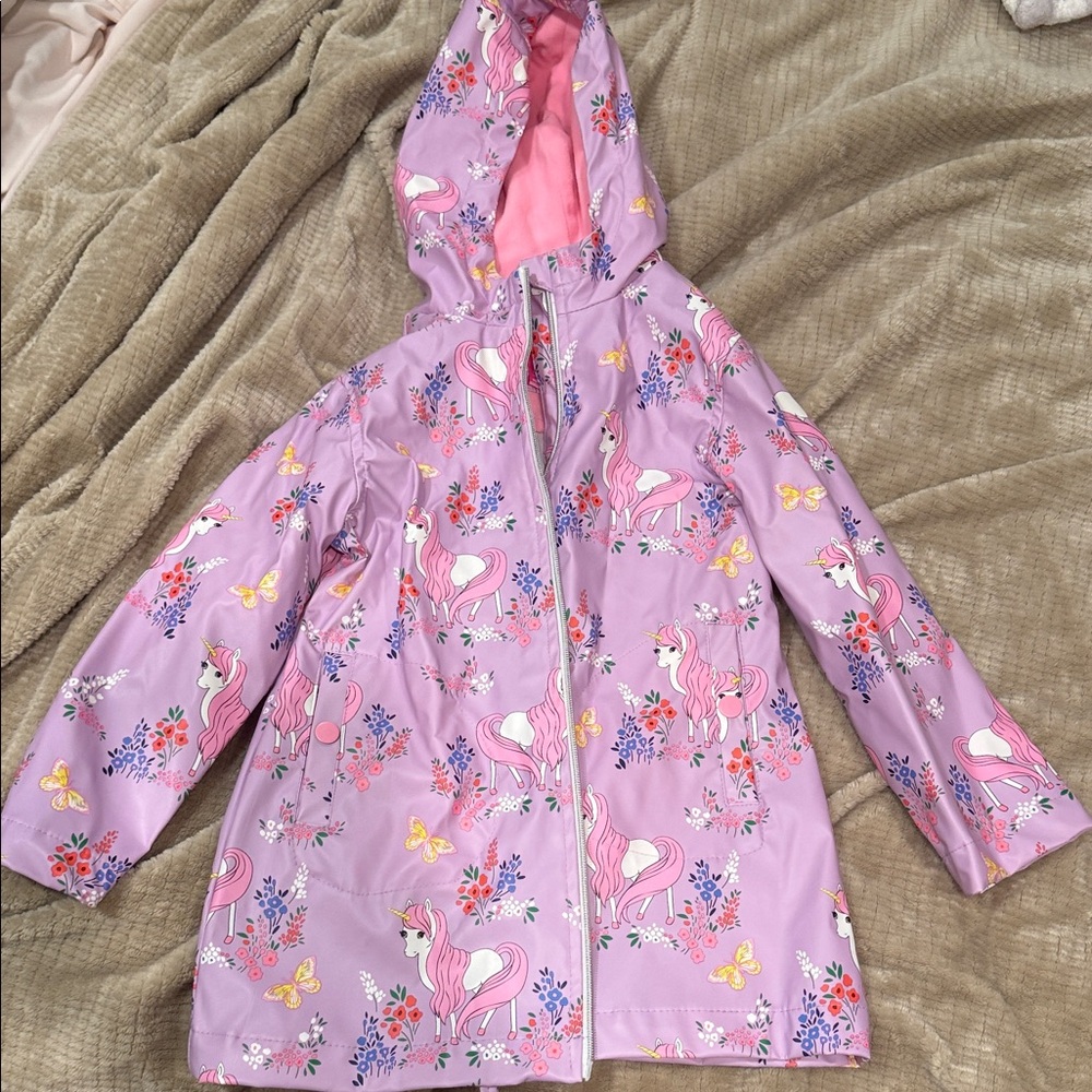 Wippette Lavender Unicorn Raincoat for Kids